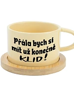 CHCEM KONEČNE MÁŤ KLID! - žltý pohár na makrónky 200 ml