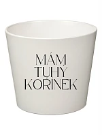 MÁM TUHÝ KOŘÍNEK - malý květináč