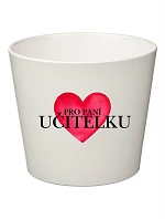 PRO PANÍ UČITELKU (SRDCE) - malý květináč