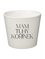 MÁM TUHÝ KOŘÍNEK - velký květináč 