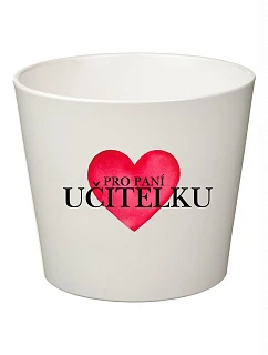 PRO PANÍ UČITELKU (SRDCE) - velký květináč