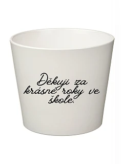 DĚKUJI ZA KRÁSNÉ ROKY VE ŠKOLE! - velký květináč 