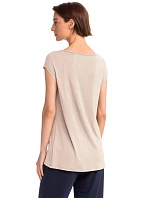 Vamp - Krátka dámska nočná košeľa BEIGE SOLEIL S 14191 - Vamp