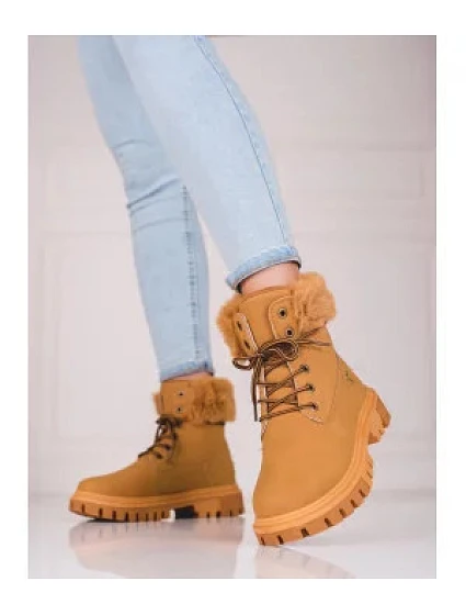 Dámské kotníkové boty s kožíškem Camel model 18015378 - Gemini