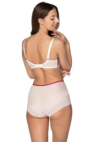 Dámské kalhotky GFP model 18799442 Giulia Ecru s květy - Gaia