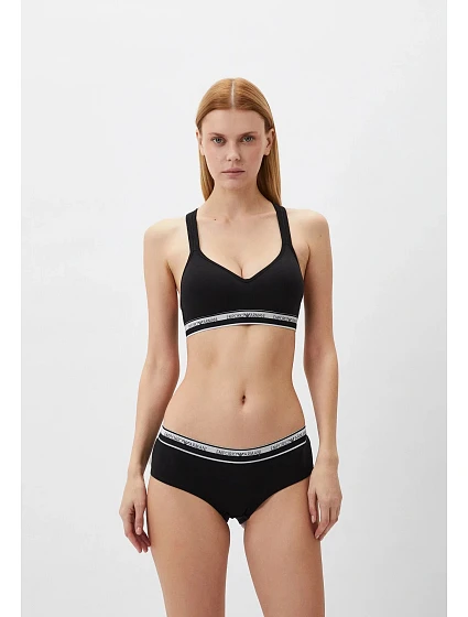 Dámské kalhotky 2Pack  00020 černé  model 19916503 - Emporio Armani