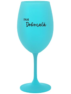 Ms. Perfect - tyrkysový pohár na víno 350 ml