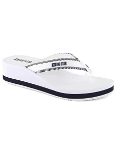 Dámske žabky na podpätku W NN274A726 white - Big Star