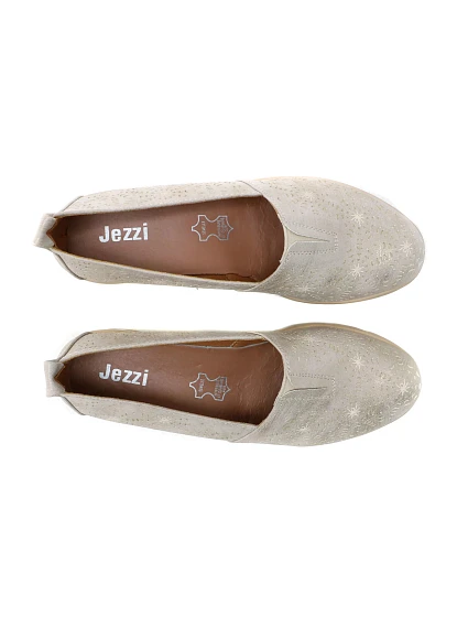 Dámské polobotky model 21151458 zlaté Jezzi - Inello