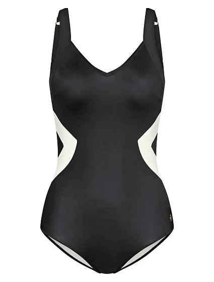 Dámské jednodílné plavky Summer Allure OP černá/bílá - Triumph