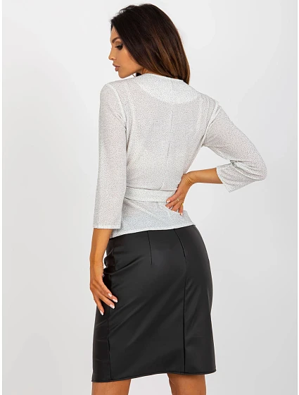 Dámská halenka LK BZ Ecru s kamínky  model 21402154 - FPrice