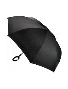 Dáždnik Francúzsko čierny, s potlačou na spodnej strane - Gregorio