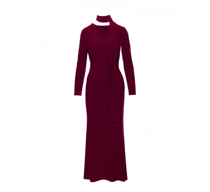 Dámské šaty M891 Bordó - MOE Dámské šaty M891 Bordó - MOE