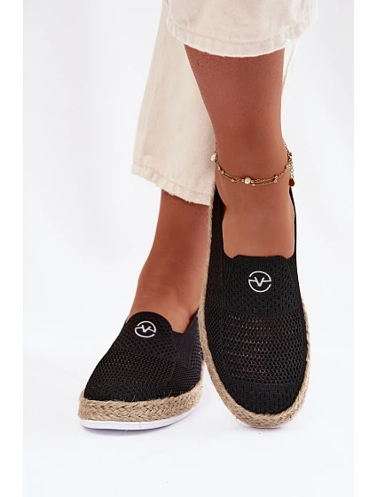 Dámské espadrilly 13659 černé - Vinceza Dámské espadrilly 13659 černé - Vinceza