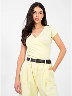 Dámske tričko RV TS 5636.03X svetložlté – Feel Good