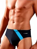 Plavky, č. výrobku 411, veľkosti M–2XL, čierno-modré – Sesto Senso