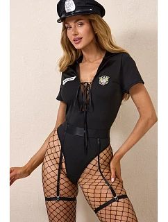 Erotický kostým Sexy Police černý - Pure Sin