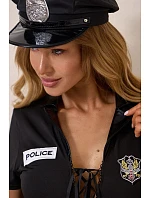 Erotický kostým Sexy Police černý - Pure Sin