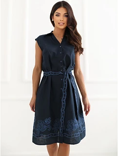 Dámske šaty J172906.99 tmavomodré – FPrice