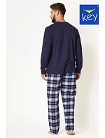 Pánské pyžamo  MNS 412 B24 tmavě modré - Key