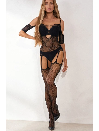 Dámský bodystocking model 22366742 černý - Pure Sin