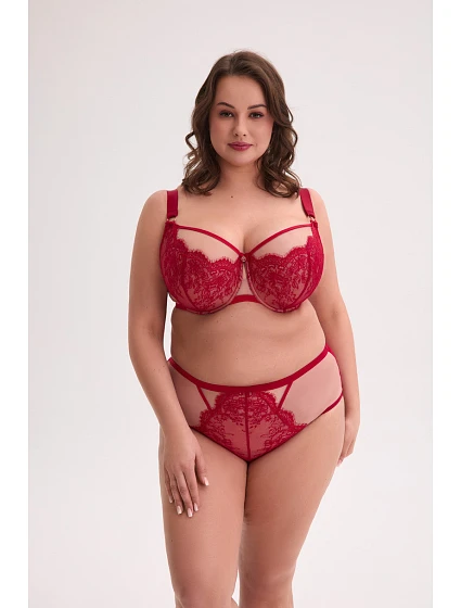 POLOMĚKKÁ MAXI PODPRSENKA ART ČERVENÁ model 21303872 - Gaia