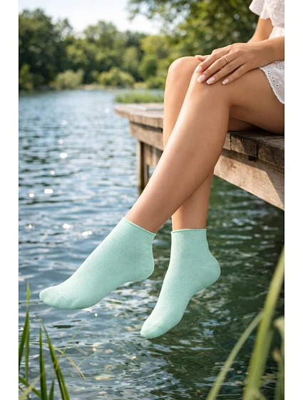 DÁMSKE MÄKKÉ BAVLNENÉ PONOŽKY 284.201 DÁMSKE MÄKKÉ BAVLNENÉ PONOŽKY 284.201