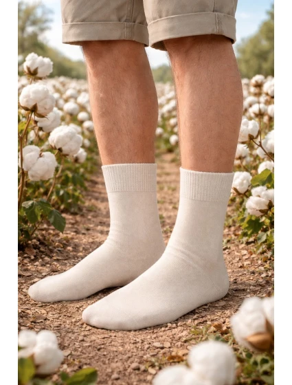 Pánske prírodné ponožky 100% bavlna 200 Pánske prírodné ponožky 100% bavlna 200