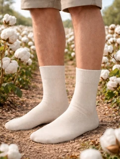 Pánske prírodné ponožky 100% bavlna 200