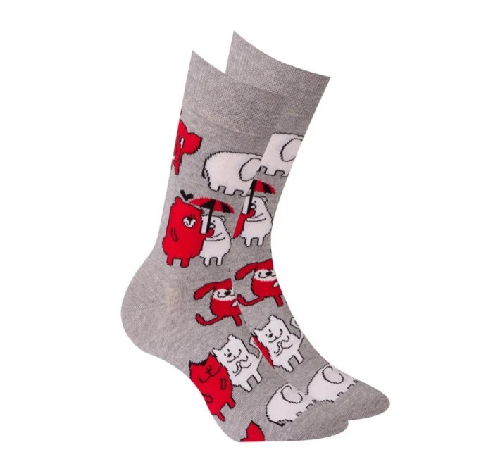 MODERNÍ Ponožky U04.156 Valentýnské ponožky MODERNÍ Ponožky U04.156 Valentýnské ponožky