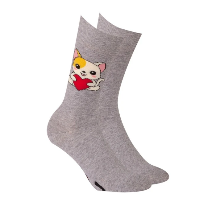 MODERNÍ Ponožky U04.156 Valentýnské ponožky MODERNÍ Ponožky U04.156 Valentýnské ponožky