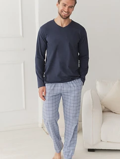 3669 PIŻAMA MĘSKA DŁUGA DORIAN 3XL-4XL