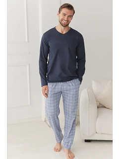 3670 PIŻAMA MĘSKA DŁUGA DORIAN 5XL-6XL