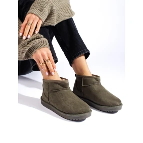 Zaujímavé snehové topánky dámske zelená platforma Zaujímavé snehové topánky dámske zelená platforma