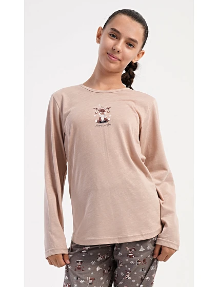 Dětské pyžamo dlouhé model 22406029 - Vienetta Kids Dětské pyžamo dlouhé model 22406029 - Vienetta Kids