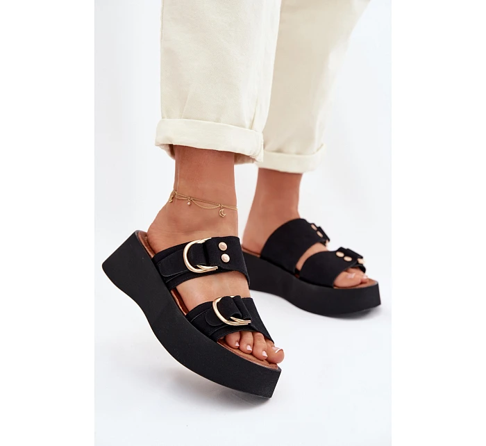 ~Žabky na platforme model 226359 Krok vo veľkom štýle ~Žabky na platforme model 226359 Krok vo veľkom štýle