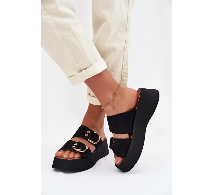 ~Žabky na platforme model 226359 Krok vo veľkom štýle ~Žabky na platforme model 226359 Krok vo veľkom štýle