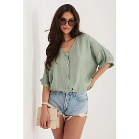 Košeľa s krátkym rukávom model 226470 Taliansko Moda