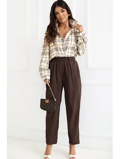 Šnúrové nohavice model 226966 Rue Paris