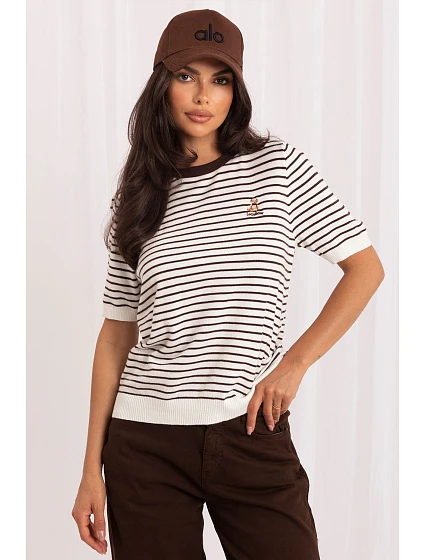 Svetr s krátkým rukávem model 230142 Italy Moda Svetr s krátkým rukávem model 230142 Italy Moda
