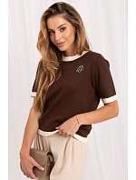 Svetr s krátkým rukávem model 230899 Italy Moda Svetr s krátkým rukávem model 230899 Italy Moda