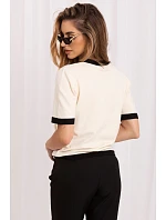 Svetr s krátkým rukávem model 230900 Italy Moda Svetr s krátkým rukávem model 230900 Italy Moda
