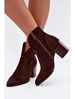 Boty na podpatku model 230940 Step in style Boty na podpatku model 230940 Step in style
