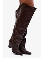 Kozačky na podpatku model 230945 Step in style Kozačky na podpatku model 230945 Step in style