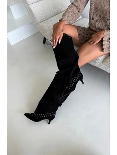 Kozačky na podpatku model 230949 Step in style