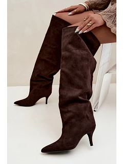 Kozačky na podpatku model 230958 Step in style