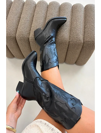 Kozačky na podpatku  model 230961 Step in style