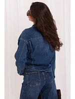 džínová bunda model 231366 Italy Moda džínová bunda model 231366 Italy Moda