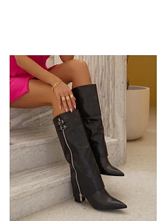 Kozačky na podpatku model 231426 Solea