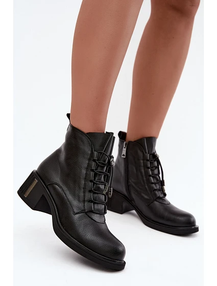 Boty na podpatku model 231585 Step in style Boty na podpatku model 231585 Step in style